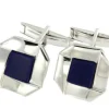 Roman Joyero Gemelos<Gemelos de caballero en plata con un diseño en octogonal.