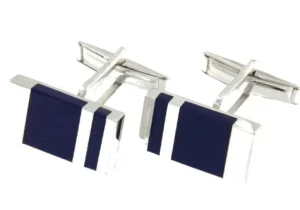 Roman Joyero Gemelos<Gemelos de caballero en plata y piedra natural lapizlázuli.