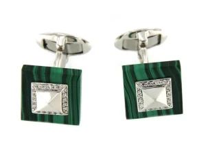 Roman Joyero Gemelos<Gemelos de plata desmontables YAFAR con circonitas