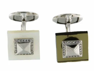 Roman Joyero Gemelos<Gemelos de plata desmontables YAFAR con circonitas