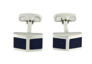 Roman Joyero Gemelos<Gemelos de plata para caballero con piedra lapislázuli