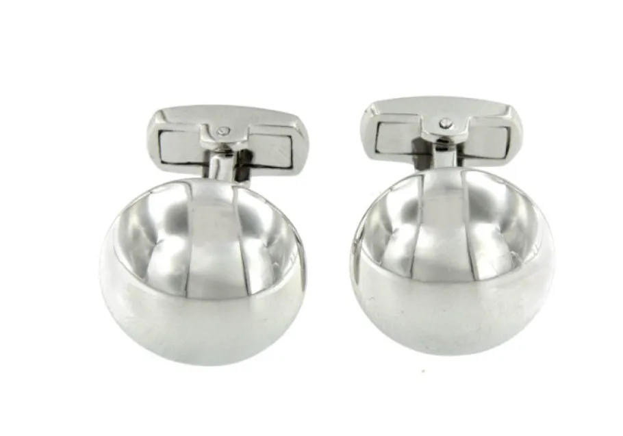 gemelos_en_plata_con_form_0.webp Roman Joyero Gemelos<Gemelos en plata con forma redondeada y lisa grabables