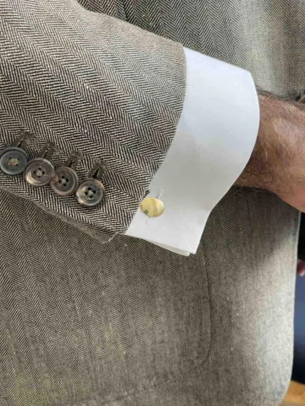 Roman Joyero Gemelos<Gemelos LUSO lisos forma ovalada en oro amarillo de 18 ktes