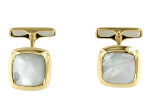 Roman Joyero Gemelos<Gemelos YUCON en nácar y oro amarillo de 18 ktes