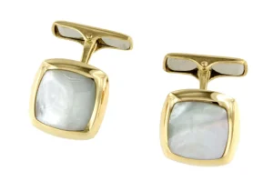 Roman Joyero Gemelos<Gemelos YUCON en nácar y oro amarillo de 18 ktes