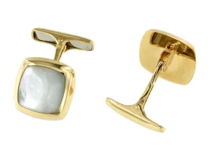 Roman Joyero Gemelos<Gemelos YUCON en nácar y oro amarillo de 18 ktes