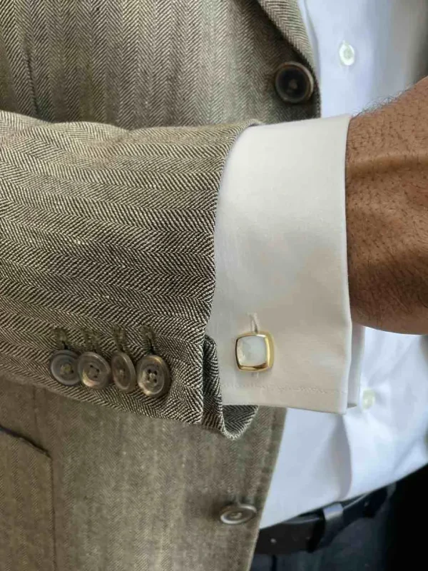 Roman Joyero Gemelos<Gemelos YUCON en nácar y oro amarillo de 18 ktes