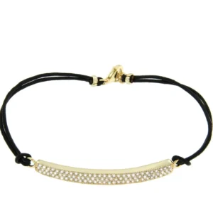 Roman Joyero Pulseras<GOETHE, pulsera de plata con macrame.