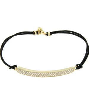 Roman Joyero Pulseras<GOETHE, pulsera de plata con macrame.