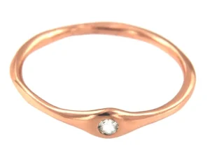 Roman Joyero Anillos<GROSELLA, anillo de plata rosada con circonita.