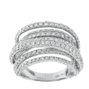 Roman Joyero Anillos<GROTTA, anillo de oro con varios aros de diamantes.