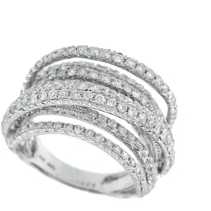 Roman Joyero Anillos<GROTTA, anillo de oro con varios aros de diamantes.