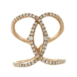 Roman Joyero Anillos<HARMONY, anillo de oro rosa con diamantes