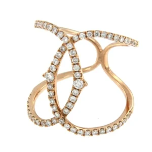 Roman Joyero Anillos<HARMONY, anillo de oro rosa con diamantes