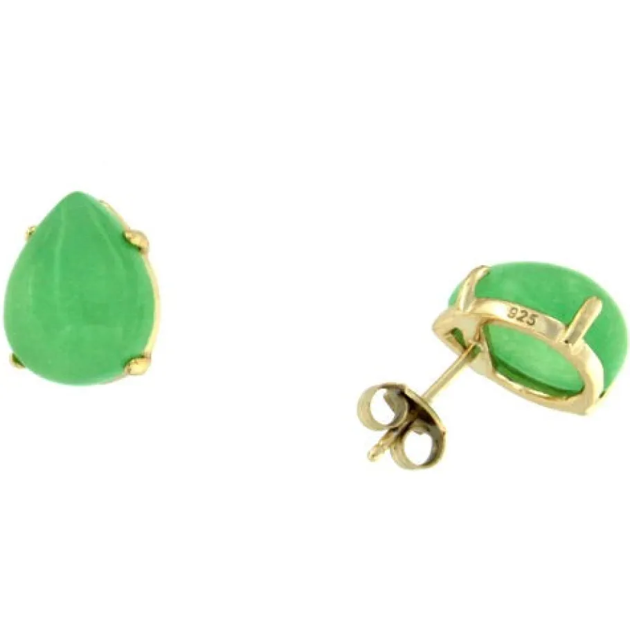 indo_pendientes_de_plata__2.webp Roman Joyero Pendientes<INDO, pendientes de plata con cuarzo verde.