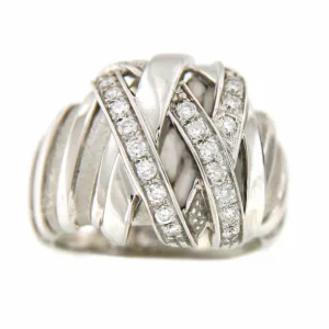Roman Joyero Anillos<IPEK anillo de oro blanco con diamantes en talla brillante