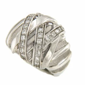 Roman Joyero Anillos<IPEK anillo de oro blanco con diamantes en talla brillante