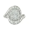 Roman Joyero Anillos<ISCHIA, anillo de oro blanco con diamantes