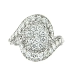 Roman Joyero Anillos<ISCHIA, anillo de oro blanco con diamantes