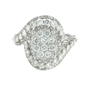 Roman Joyero Anillos<ISCHIA, anillo de oro blanco con diamantes