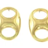 Roman Joyero Acero<JERMIJA, pendientes de acero dorado