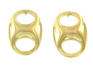 Roman Joyero Acero<JERMIJA, pendientes de acero dorado