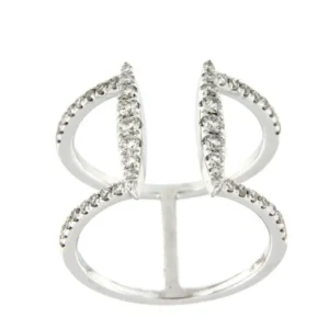 Roman Joyero Anillos<JUREL, anillo de oro blanco con diamantes