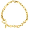 Roman Joyero Pulseras<KAVAS pulsera plata 1ª ley bañada oro eslabones lisos afinado