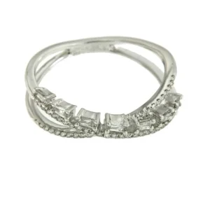 Roman Joyero Anillos<LAJAS anillo de oro blanco con diamantes