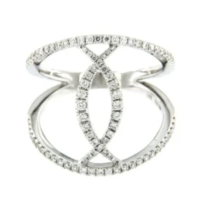 Roman Joyero Anillos<LEIADA, anillo de oro blanco con diamantes
