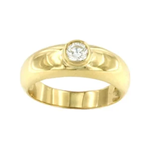 Roman Joyero Anillos<LEMOS, anillo en oro de 18 kilates con centro brillante o zafiro