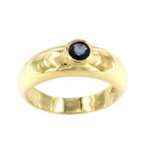 Roman Joyero Anillos<LEMOS, anillo en oro de 18 kilates con centro brillante o zafiro