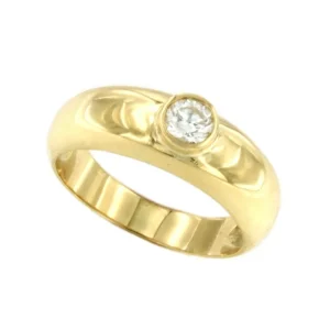 Roman Joyero Anillos<LEMOS, anillo en oro de 18 kilates con centro brillante o zafiro