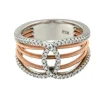 Roman Joyero Anillos<LENA, anillo de plata con circonitas de colores