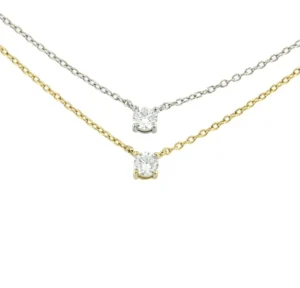 Roman Joyero Cadenas Y Gargantillas<LOUISE, cadena de plata con solitario