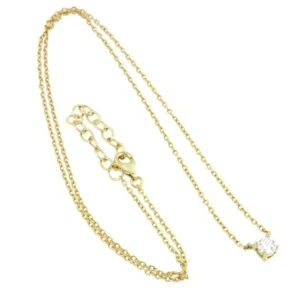 Roman Joyero Cadenas Y Gargantillas<LOUISE, cadena de plata con solitario