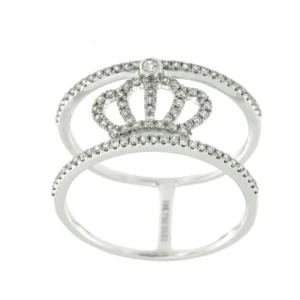 Roman Joyero Anillos<MAJESTY, anillo de oro blanco con diamantes