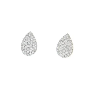 Roman Joyero Pendientes<MANFREDI, pendientes de oro blanco desmontables con pareja de perillas