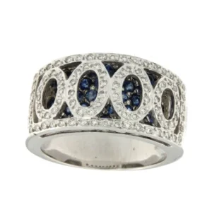 Roman Joyero Anillos<MAN-SAGAR, anillo de zafiros y diamantes