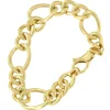 Roman Joyero Pulseras<MAUI pulsera plata 1ª ley bañada oro eslabones barbados 3 X 1