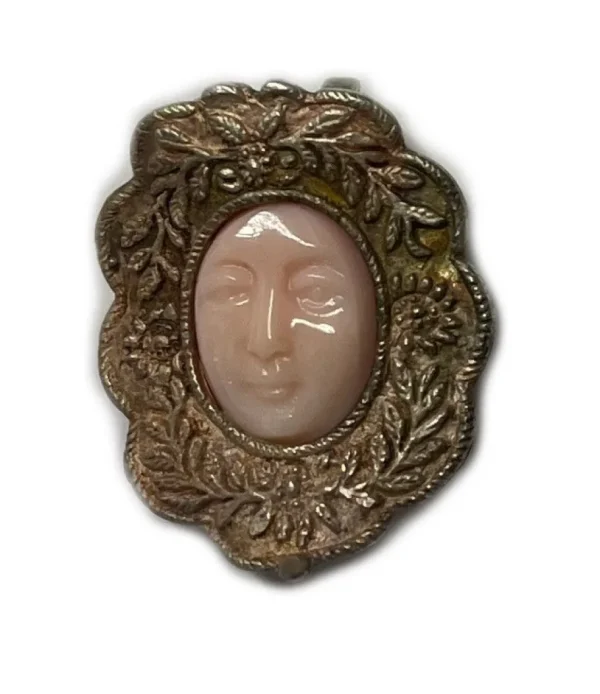 Roman Joyero Colgantes<Medalla Rostrillo de plata Virgen del ROCIO en concha fina