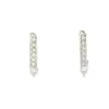 Roman Joyero Pendientes<MIKRO alargador corto de oro blanco de 18 kilates y brillantes