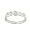 Roman Joyero Anillos<MORELLA, alianza de oro blanco y diamantes