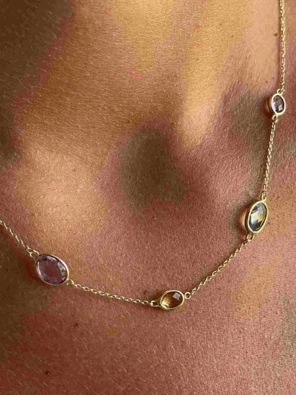 Roman Joyero Cadenas Y Gargantillas<NAUKIDES gargantilla de piedras semipreciosas en oro amarillo