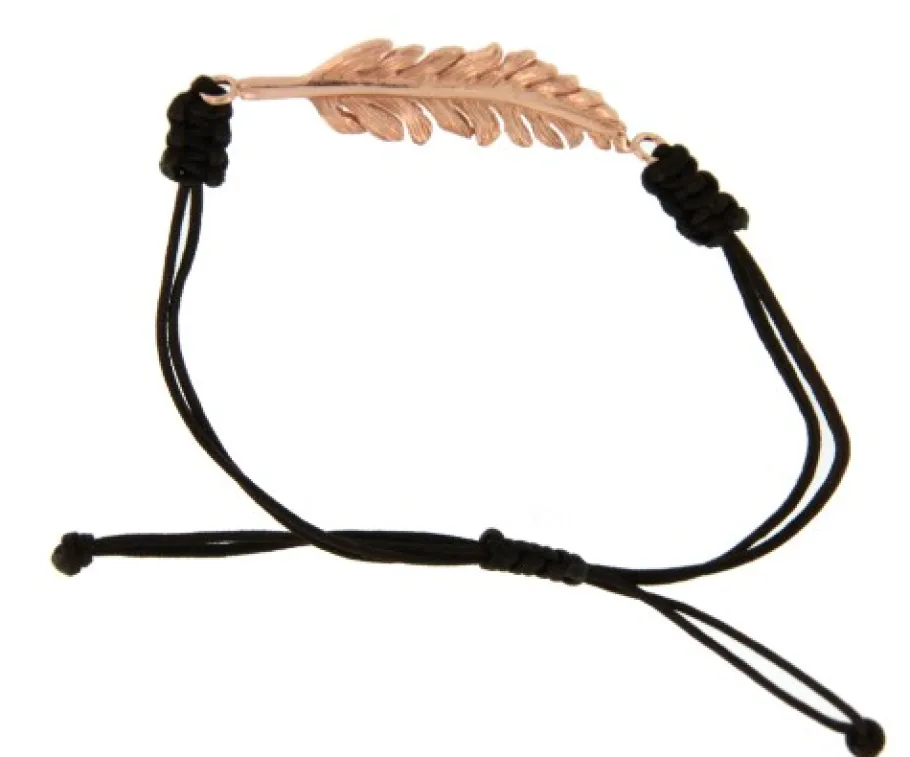 negro_pulsera_de_macram_c_0.webp Roman Joyero Pulseras<NEGRO, pulsera de macramé con plata rosada.