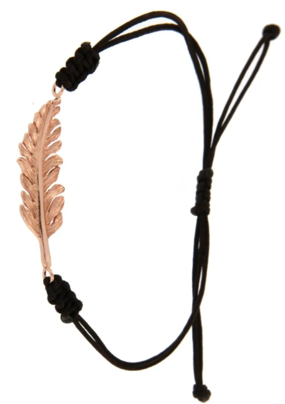 negro_pulsera_de_macram_c_2.webp Roman Joyero Pulseras<NEGRO, pulsera de macramé con plata rosada.