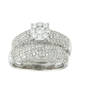 Roman Joyero Anillos<OLIVIA, anillo de compromiso y alianza de oro con diamantes