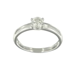 Roman Joyero Anillos<OTELO, Anillo de compromiso en oro blanco y diamante