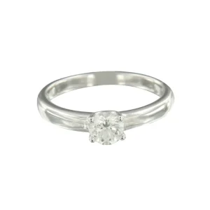 Roman Joyero Anillos<OTELO, Anillo de compromiso en oro blanco y diamante