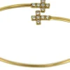 Roman Joyero Pulseras<PADOVANA, pulsera rígida de plata dorada.